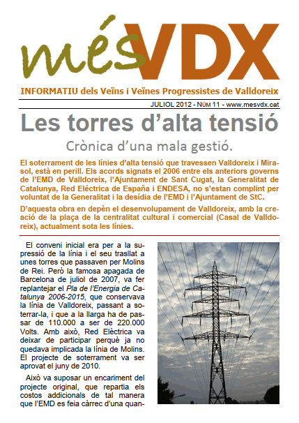 Butlletí mésVDX