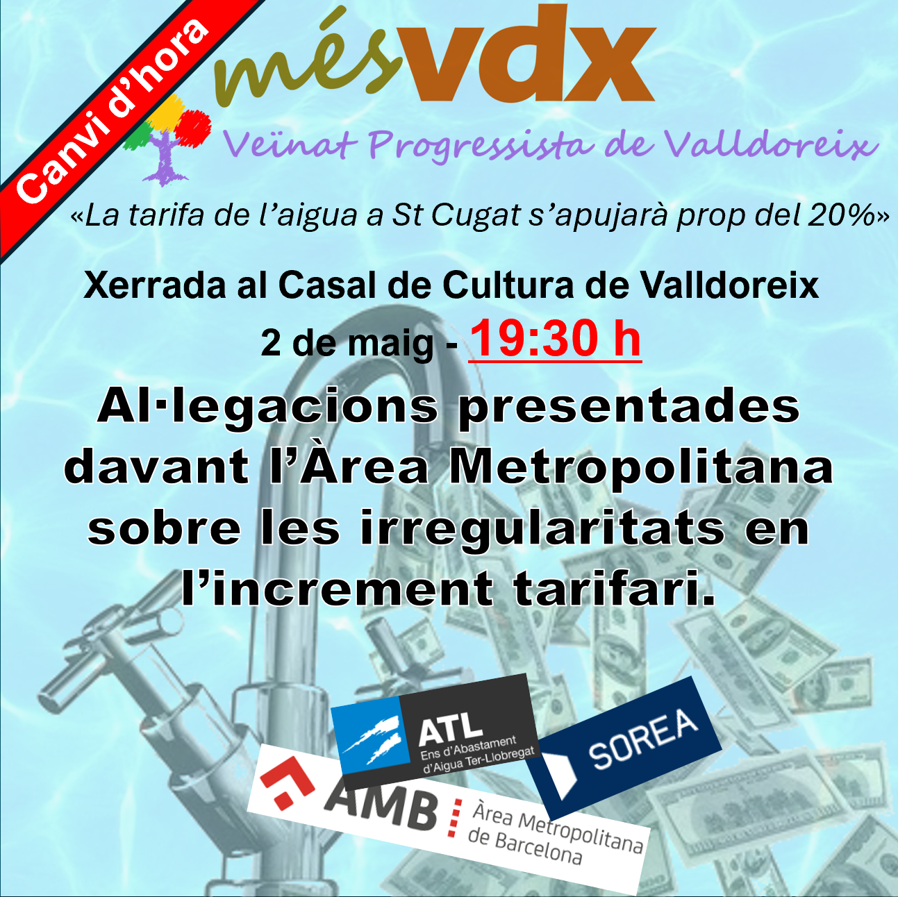 Al·legacions preu de l'aigua